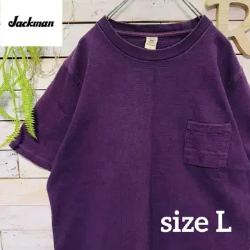 JACKMAN 잭맨 도지메 포켓 티셔츠 JM5870 퍼플 L