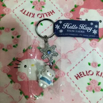 스노우 페어리 눈의 요정 헬로키티 크리스탈 키링 1999년