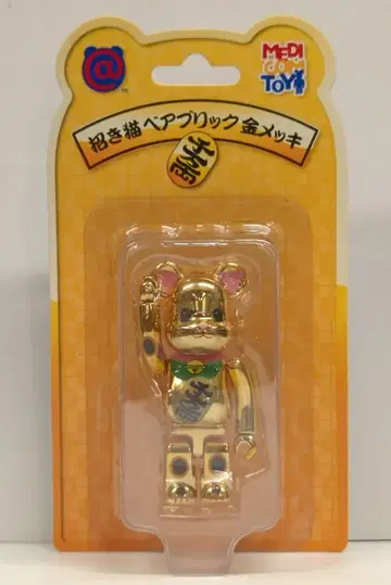 MEDICOMTOY 베어브릭 마네키네코 금도금 100%