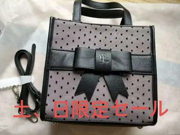 에블린 Novelty Fair 도트 무늬 리본 숄더 2way 백