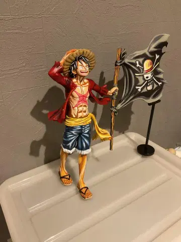 원피스 ONE PIECE 루피 피규어 해적기 리페인트 이차원 채색