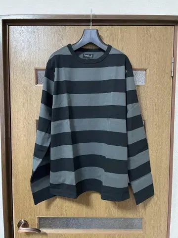 미사용 에네스베 보더 롱 티셔츠 가로 오오타다카노리