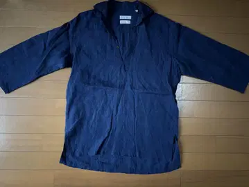 가격 인하 BARNEYS NY LINEN 7부 소매 풀오버 셔츠 S