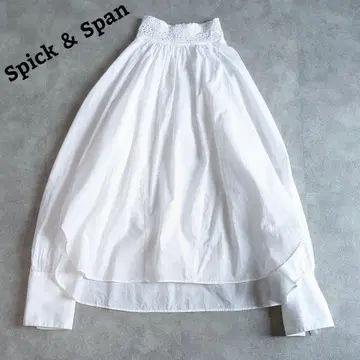 24년산 완판템 스픽 앤 스팬 코튼 자수 칼라 블라우스