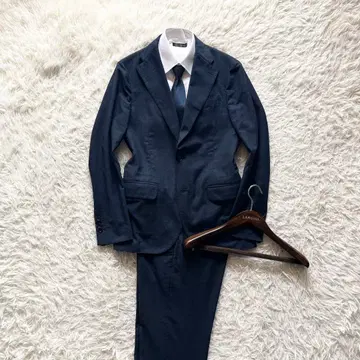 <>LARDINI 새로운 로고 네이비 봄/여름 울 수트 사이즈 46