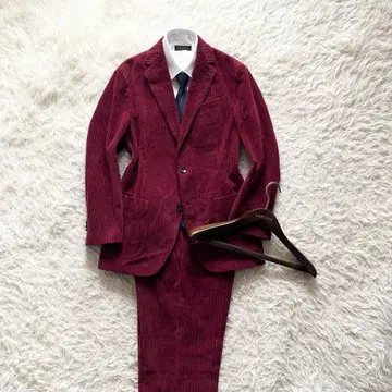 <>LARDINI 새로운 로고 보르도 코듀로이 수트 사이즈 46