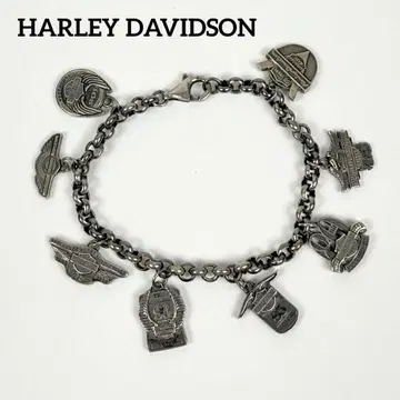 HARLEY DAVIDSON 실버 925 참 팔찌 할리