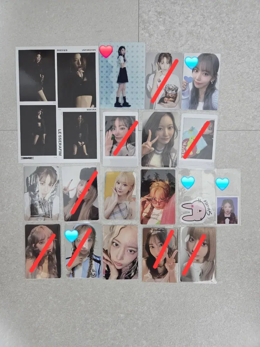 르세라핌 사쿠라 포토카드 굿즈 앨포 특전 미공포 포토북 머치 콘서트