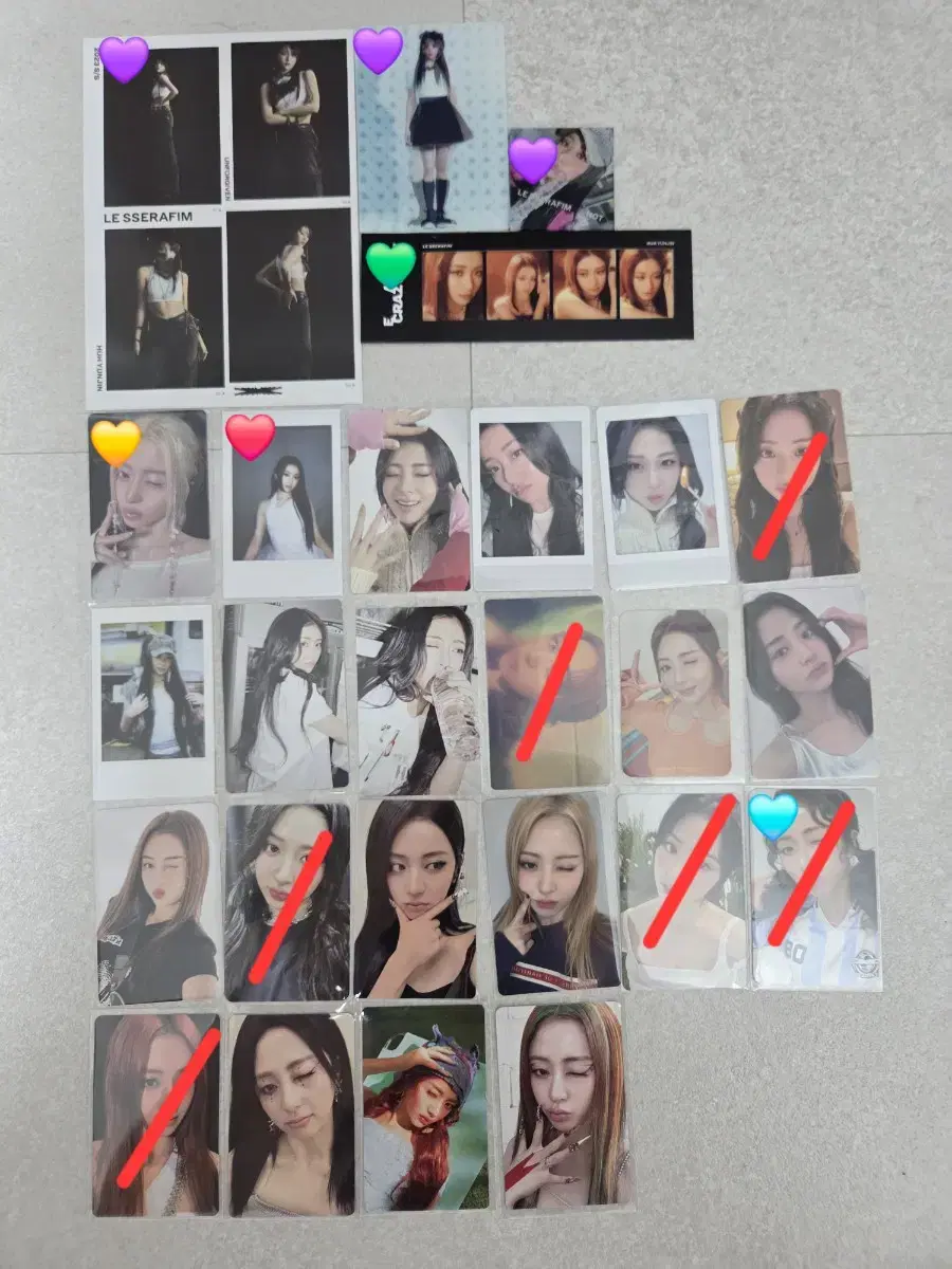 르세라핌 허윤진 포토카드 굿즈 앨포 특전 미공포 포토북 머치 콘서트