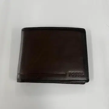 Fossil 두겹 지갑 접이식 지갑 아렌 가죽 트래블러 브라운