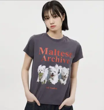 택 포함 미사용 새상품 WaiKei 반팔 티셔츠 말티즈