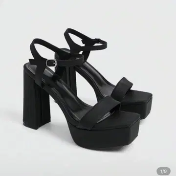SHEIN 쉬인 통굽 스트랩 청키힐 스트랩 샌들
