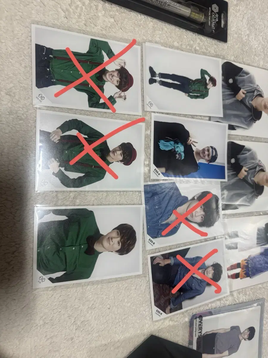 Exo Baekhyun Chanyeol Kai SD card postcard