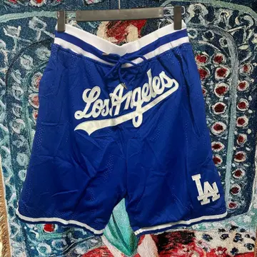 Dodgers 팬츠 LA MLB 반바지 헬스복 연습복 블루