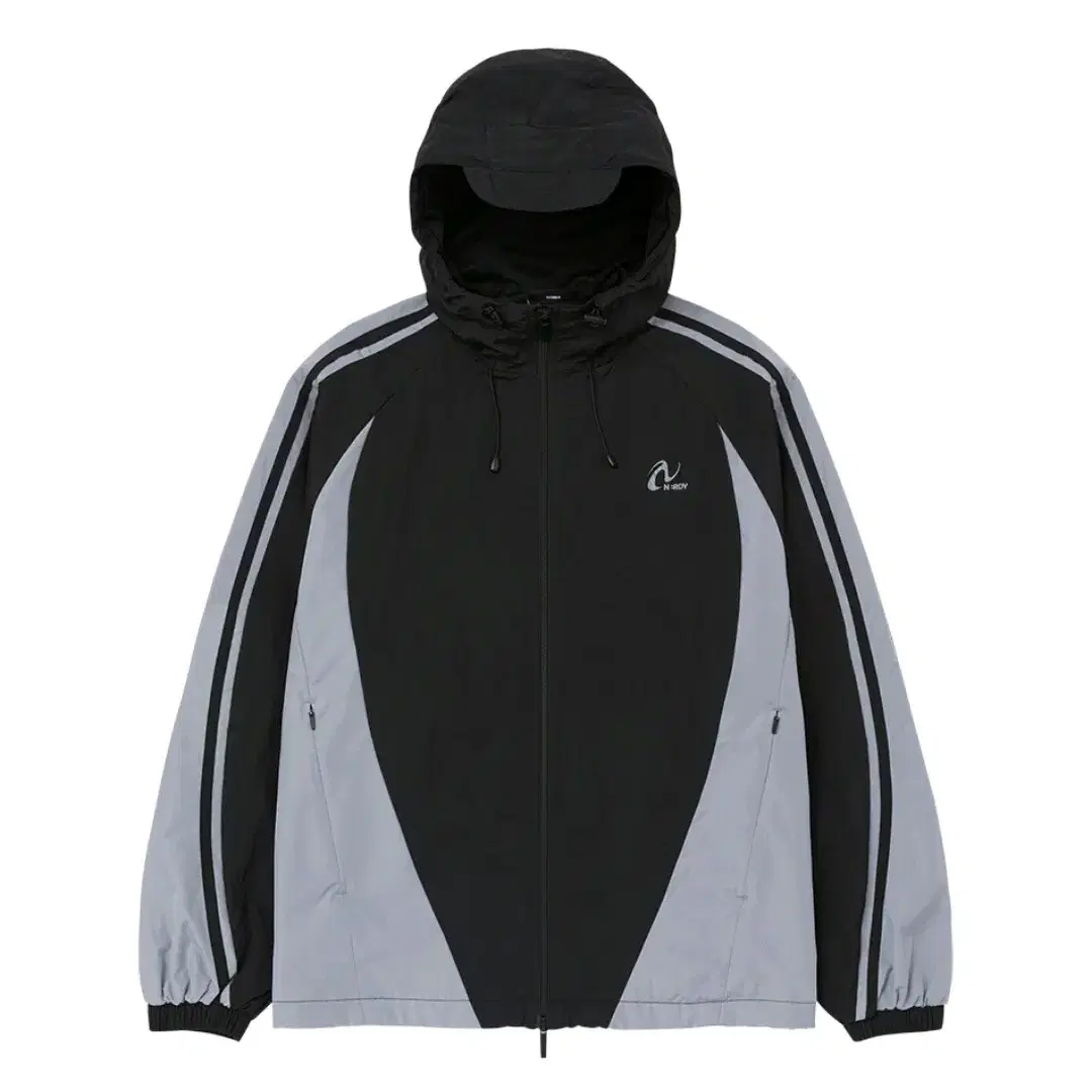 ☆NERDY☆ Curved Block Windbreaker Black NERDY | 널디 Nerdy Curved Block Windbreaker Black on Bunjang