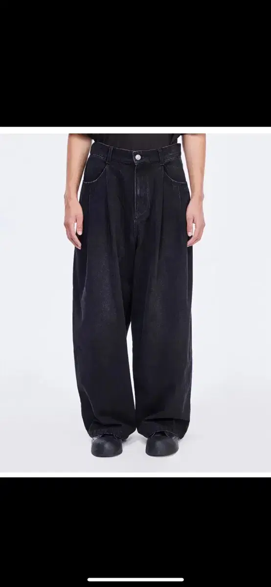 Songzio 24fw Level Volume Wide Denim Black SG5PT524BK 82