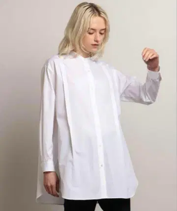 띠어리 럭스 밴드 카라 셔츠, 미호키 나호 씨 착용, 띠어리 럭스
