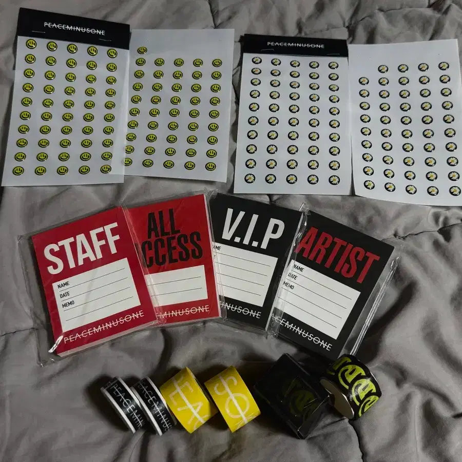 G-dragon Peaceminusone sticker, masking tape, memo pad set #피스