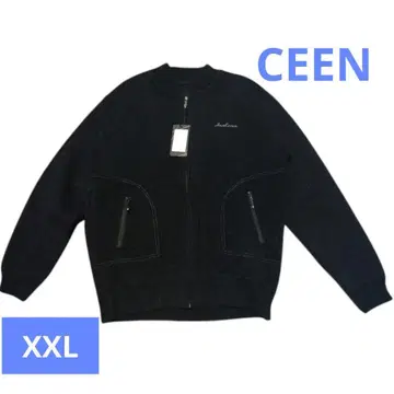 니트 가디건 남성용 속기모 두꺼운 원단 집업 2XL 블랙