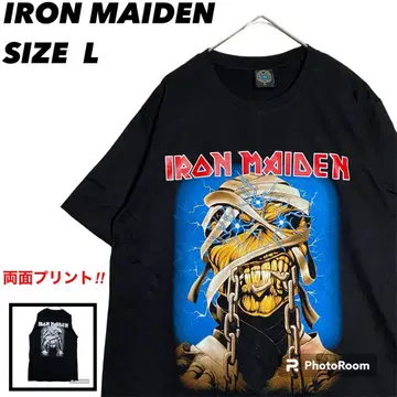 아이언 메이든 티셔츠 빅 로고 IRON MAIDEN 티셔츠 밴 티셔츠