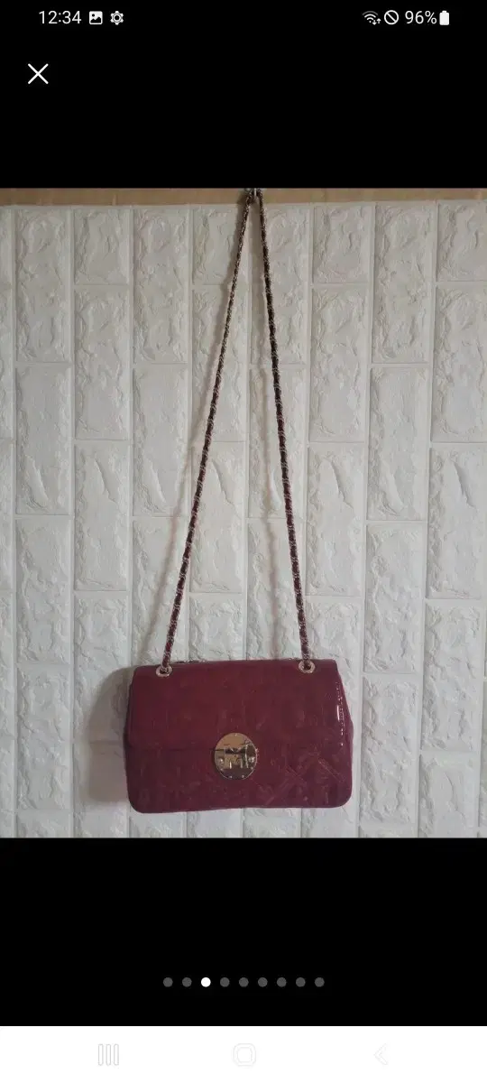 Metrocity. Authentic. Enamel quilting bag in top condition.