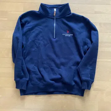 U.S. POLO ASSN. 네이비 하프 지퍼 트레이닝복