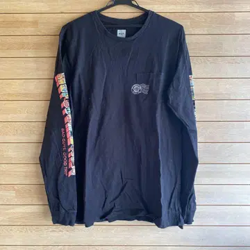 S524.2 HUF 블랙 롱 슬리브 M