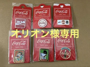 1997년 코카콜라 핀 배지 일본 한정판 우키요에 등 6개 세트