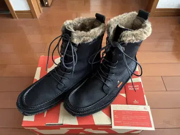 J SHOES Jaywalk 퍼가 달린 블랙 가죽 부츠 컨디션 최상