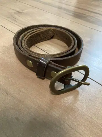 Hawk Company 브라운 가죽 벨트