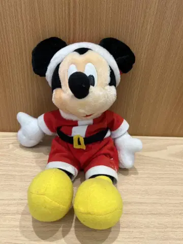 미키마우스 산타 봉제 인형 약 25cm