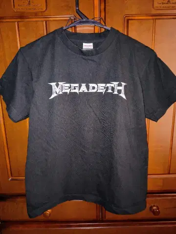 MEGADETH 로고 티셔츠 블랙