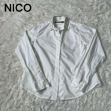 NICO 니콜슨 앤 니콜슨 디자인 비쥬 화이트 셔츠 셔츠