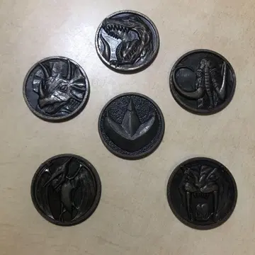 테레비군 특제 주렌저 메달 코인 6개 세트