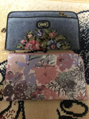 feiler 지갑 franc franc 파우치 세트 중고품