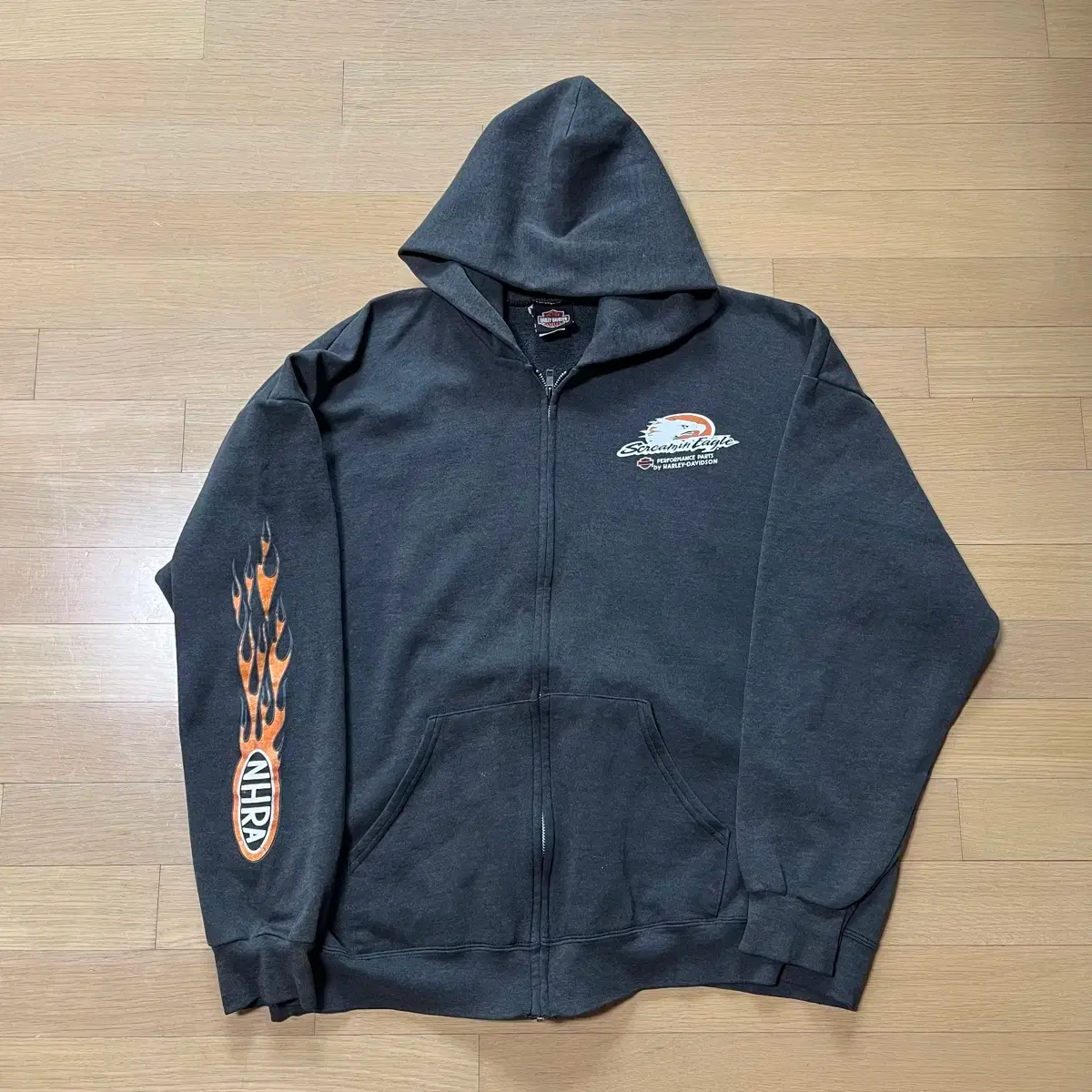 Harley-davidson Flame Hood Zip-up Vintage #harley,#davidson on