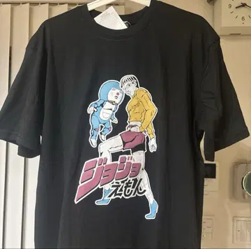 죠죠에몬 도라에몽 죠죠의 기묘한 모험 패러디 티셔츠 L
