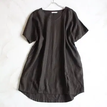 ORDINARY FITS 린넨 원피스 F 사이즈 그레이지 루즈한