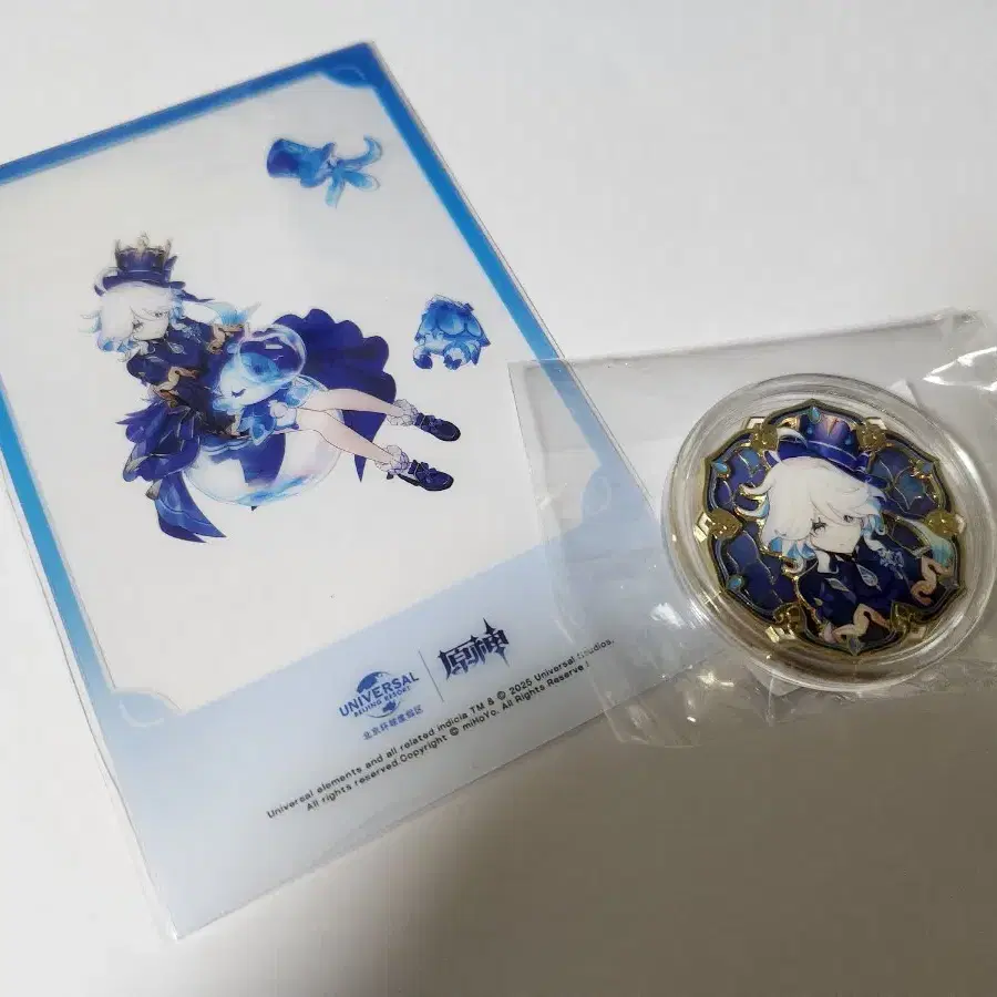 Genshin Impact Beijing Universal Furina Commemorative Coin + Transparent  Poca (Bonus Goods) #원신,#푸리나,#원신포카,#키니치 on Bunjang Global Site.
