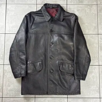 Rare Schott 가죽 코트 블랙 자켓