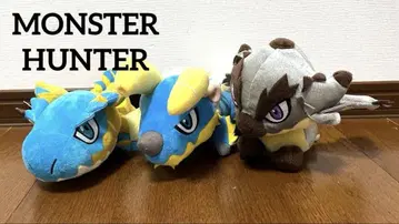 몬스터 헌터 봉제 인형 진오가 & 디가렉스 & 리오 레우스 3종