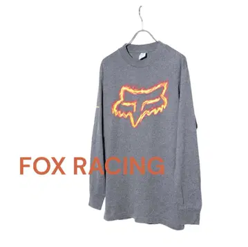 FOX RACING fire logo 롱 T