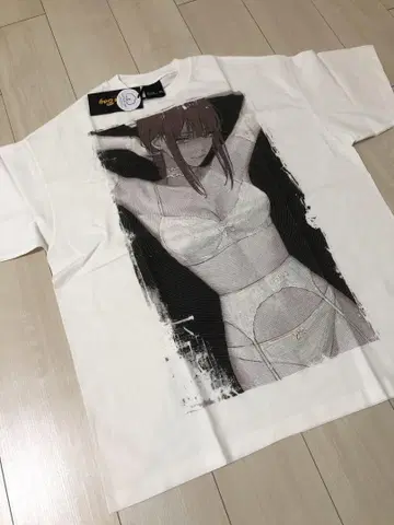 체인소 맨 부트레그 티 XL 빈티지 티셔츠 마키마 화이트