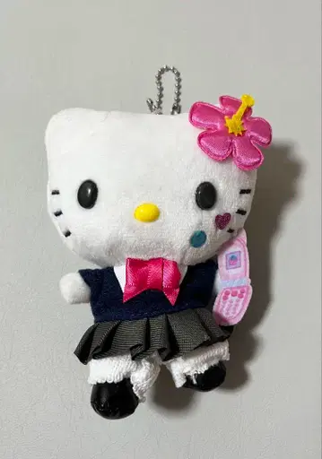 헬로키티 헤이세이 갸루 마스코트 봉제 인형 두근두근 헤이세이 갸루 디자인