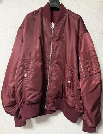 jouetie 버건디 MA-1 자켓