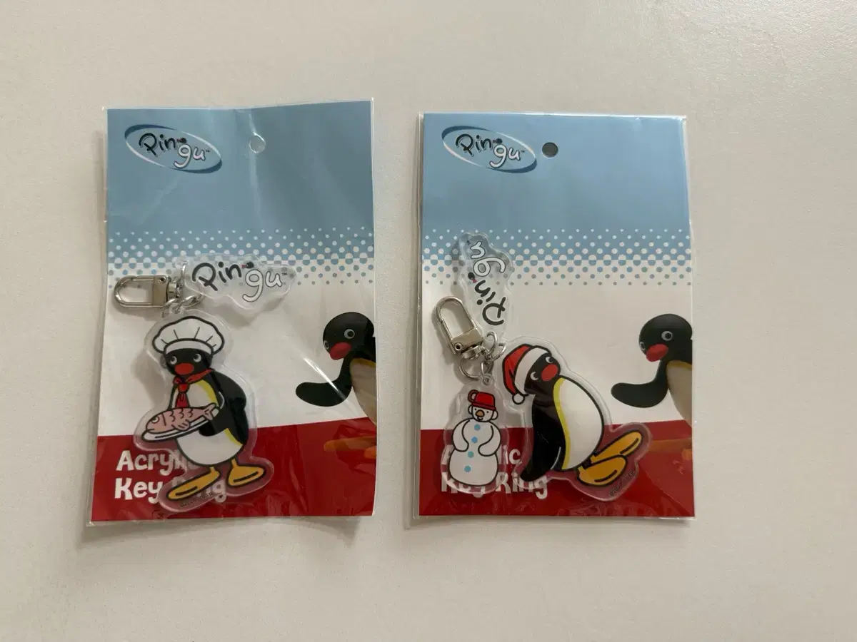 Pingu acrylic keyring