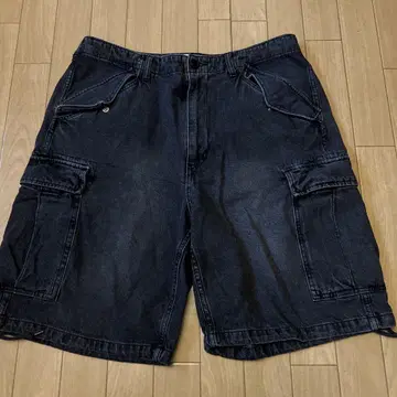 아비렉스 데님 카고 숏 팬츠
