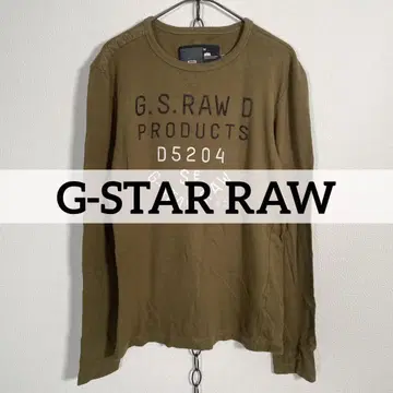 00s G-STAR RAW 긴팔 디자인 티셔츠 그런지 펠트 Y2K
