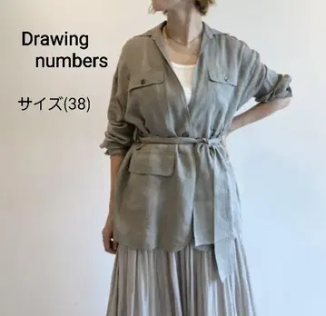 새상품급 Drawing numbers 라미 VIS 셔츠 컬러 자켓
