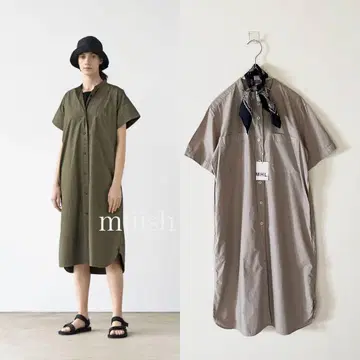 택 포함 새상품 마가렛호웰 코튼 포플린 신형 칼라리스 원피스